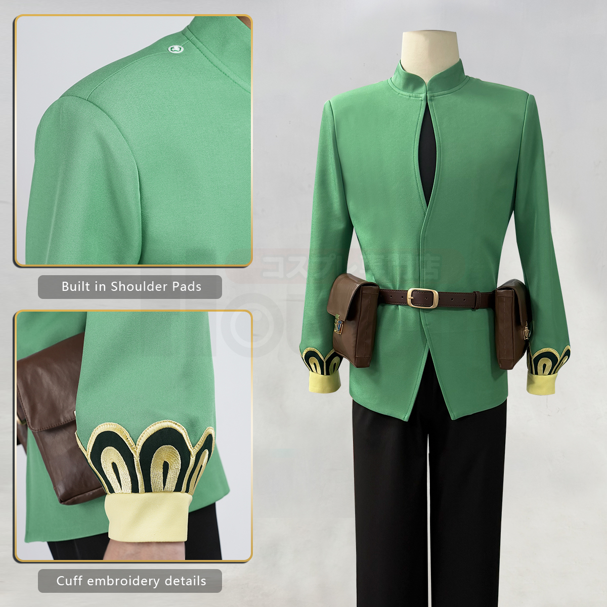 Pre-sale HOLOUN Otto Suwen Cosplay Costume Zero Anime Embroidery Coat Convention Halloween Christmas Party Cloak Pants Top