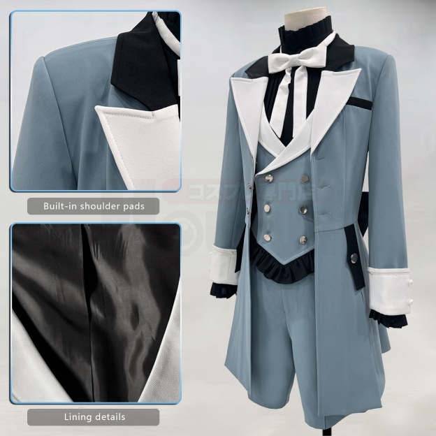 HOLOUN Anime Ciel Phantomhive Brother Cosplay Costume Coat Shorts Shirt Vest Animation Convention Halloween Christmas