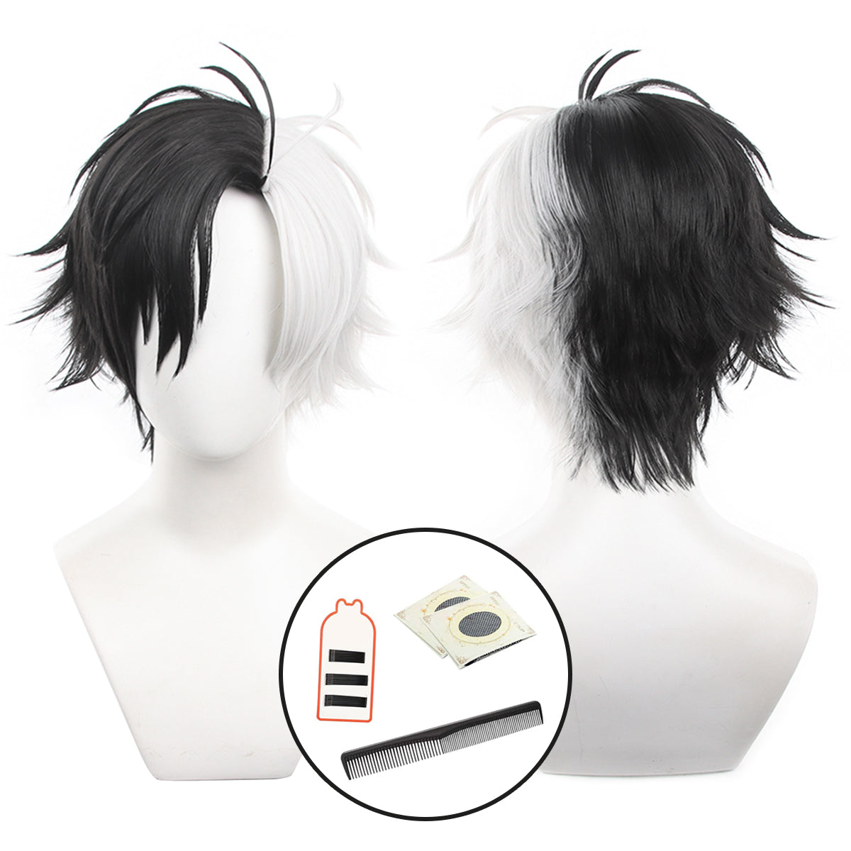 HOLOUN Wind Breaker Anime Haruka Sakura Cosplay Costume Wig School Uniform Jacket Pants White T-shirt
