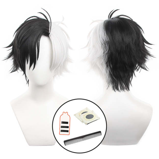 HOLOUN Wind Breaker Anime Haruka Sakura Cosplay Costume Wig School Uniform Jacket Pants White T-shirt