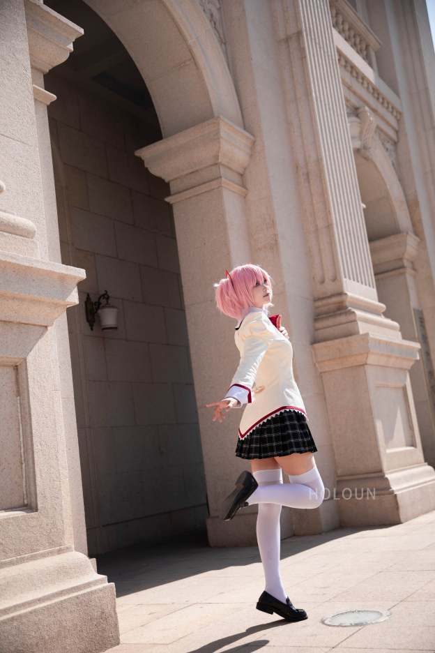 HOLOUN Puella Magi Madoka Magica Anime Kaname Madoka Cosplay Costume White Black Shirt Jk Skirt Akemi Homura Tomoe Mami Miki Sayaka Sakura Kyoko
