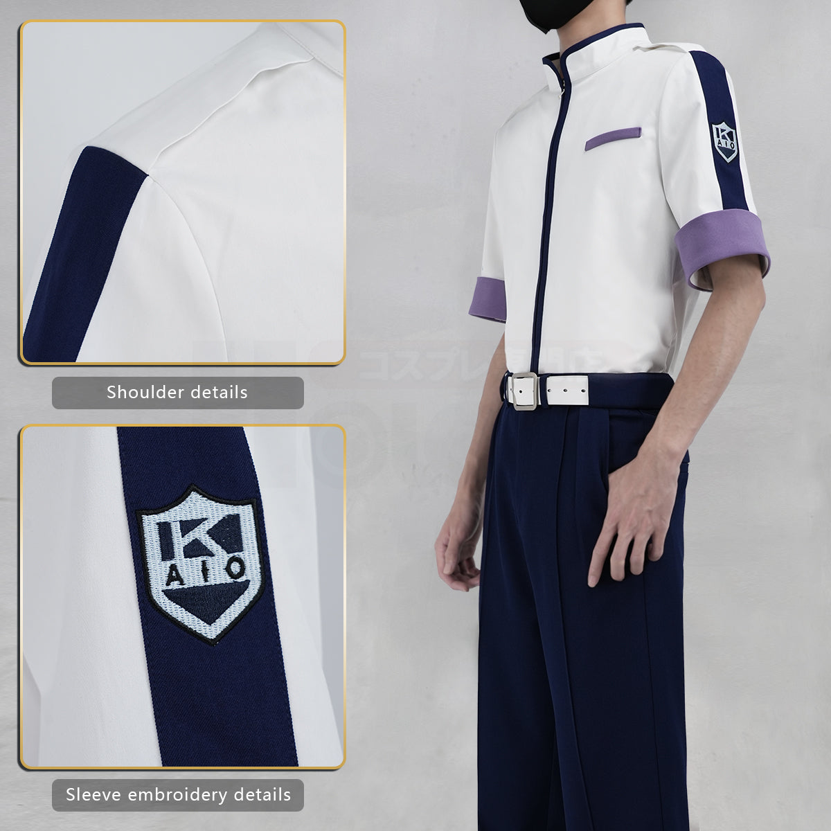 HOLOUN Hikaru no Go Anime Toya Akira Cosplay Costume Convention Halloween Christmas Jacket Pants Belt Unisex
