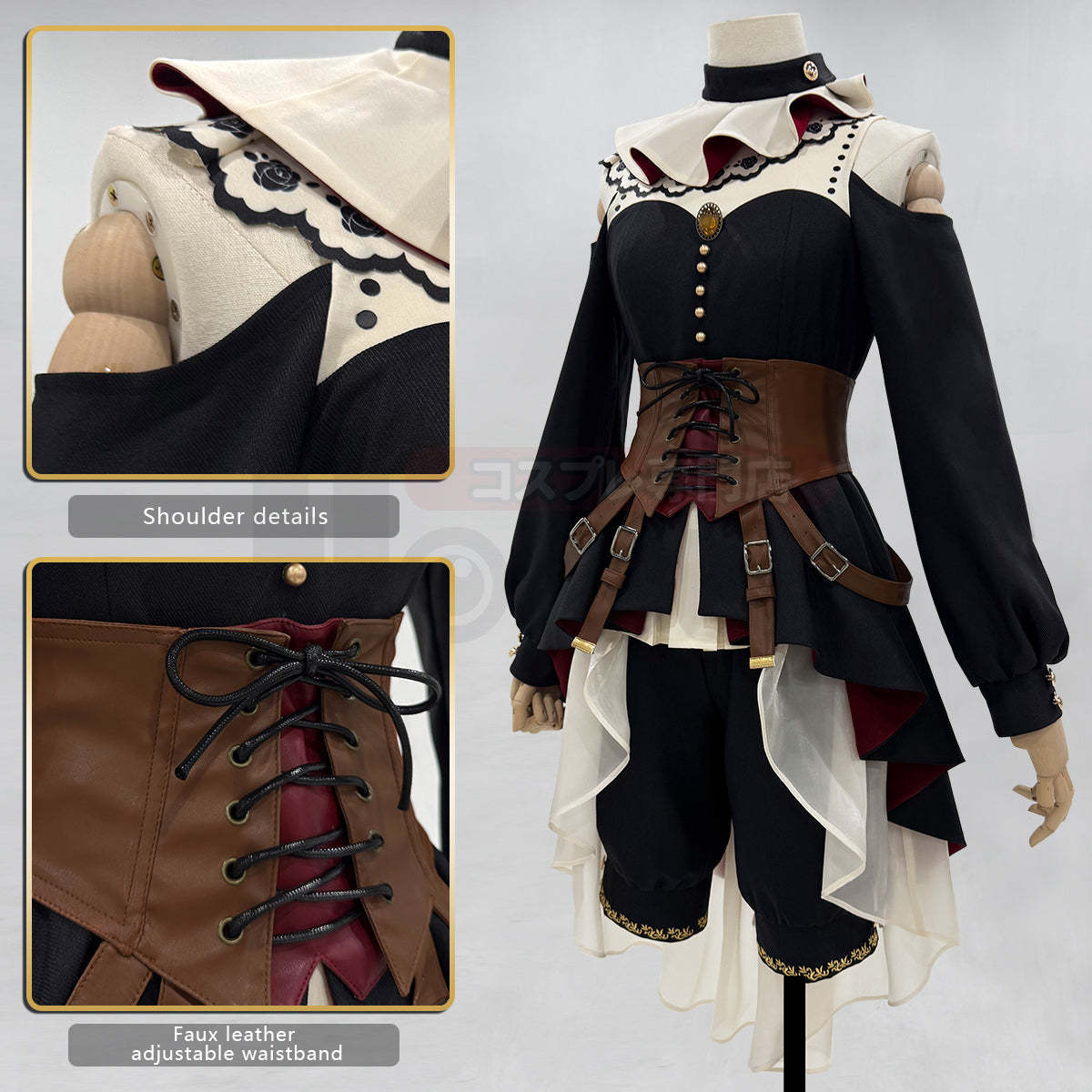 HOLOUN BanG Dream Ave Mujica Anime Doloris Uika Misumi Cosplay Costume Dress Detachable collar Corset Shorts Cos Convention