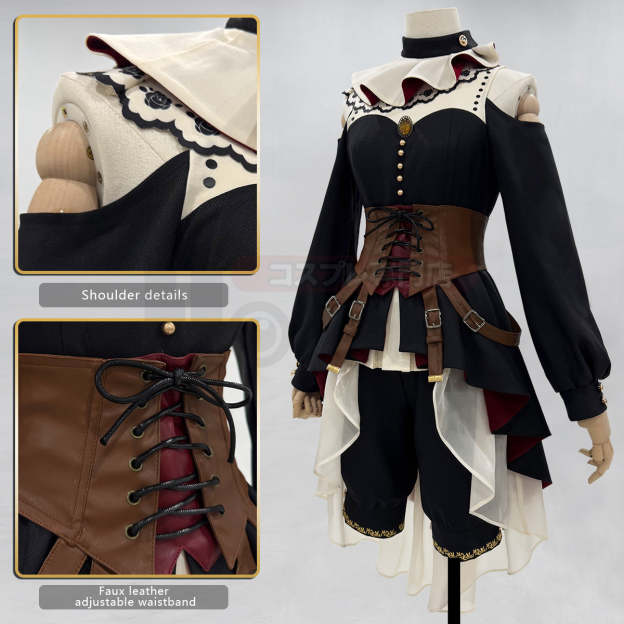 HOLOUN BanG Dream Ave Mujica Anime Doloris Uika Misumi Cosplay Costume Dress Detachable collar Corset Shorts Cos Convention