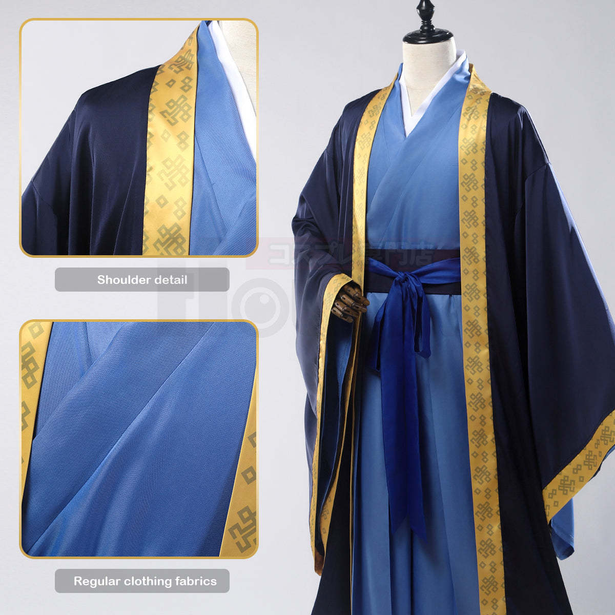 HOLOUN The Apothecary Anime Jinshi Cosplay Costume Cos Convention Hanfu Blue Robe Halloween Christmas Gift