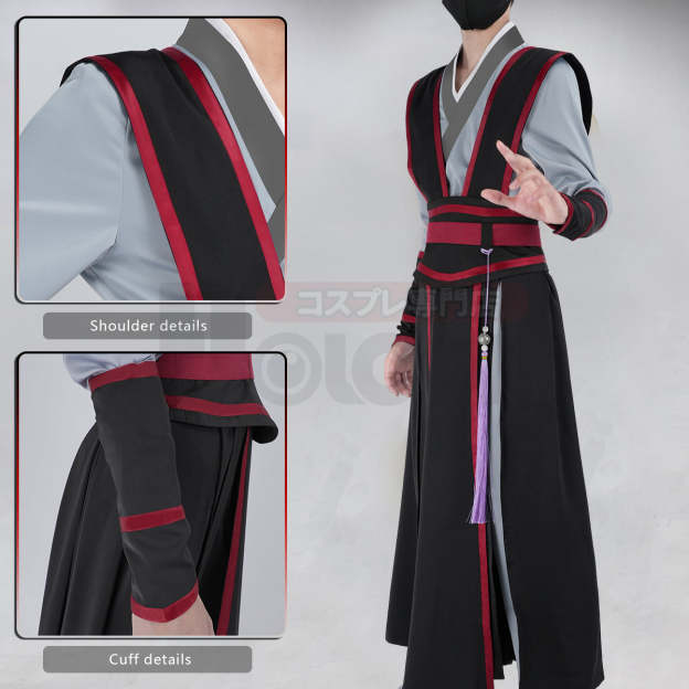 HOLOUN Mo Dao Zu Shi Anime Wei Wuxian Cosplay Costume Grandmaster of Demonic Cultivation Halloween Christmas Convention