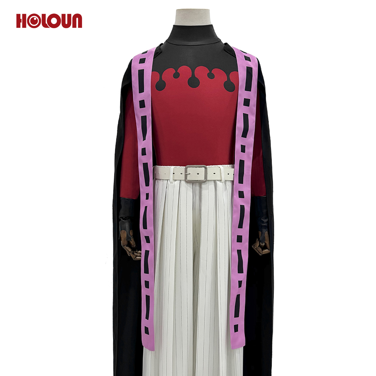 HOLOUN Anime Douma Cosplay Costume Wig Hat Cloak Top Pants Belt Gloves Halloween Christmas Animation Convention Unisex