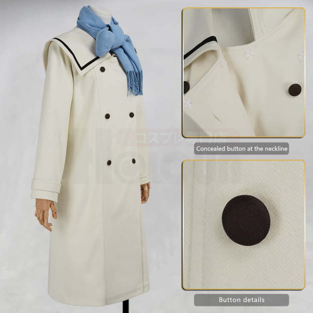 HOLOUN Frieren Beyond Journey's End Anime Frieren Cosplay Costume Winter Coat Wig Ponytail Halloween Christmas Convention