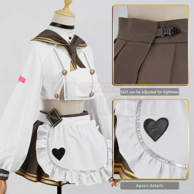HOLOUN NIKKE Game Brad Cosplay Costume Maid Dress JK Skirt Cos Animation Convention Halloween Christmas Gift