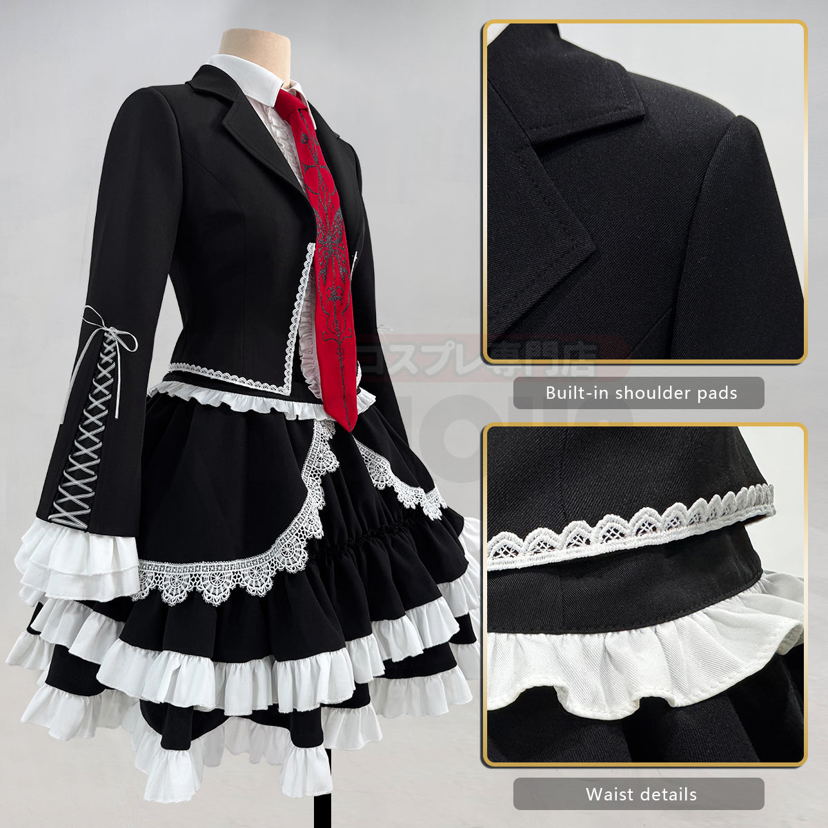 HOLOUN Danganronpa Game Trigger Happy Havoc Celestia Ludenberg Cosplay Costume Yasuhiro Taeko Suit Shirt Skirt Tie Cos Daily