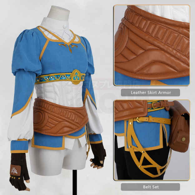 Pre-sale HOLOUN Princess Zelda Game Tears of the Kingdom Cosplay Costume Halloween Christmas Convention Gift Shirt Outerwear Waist Bag