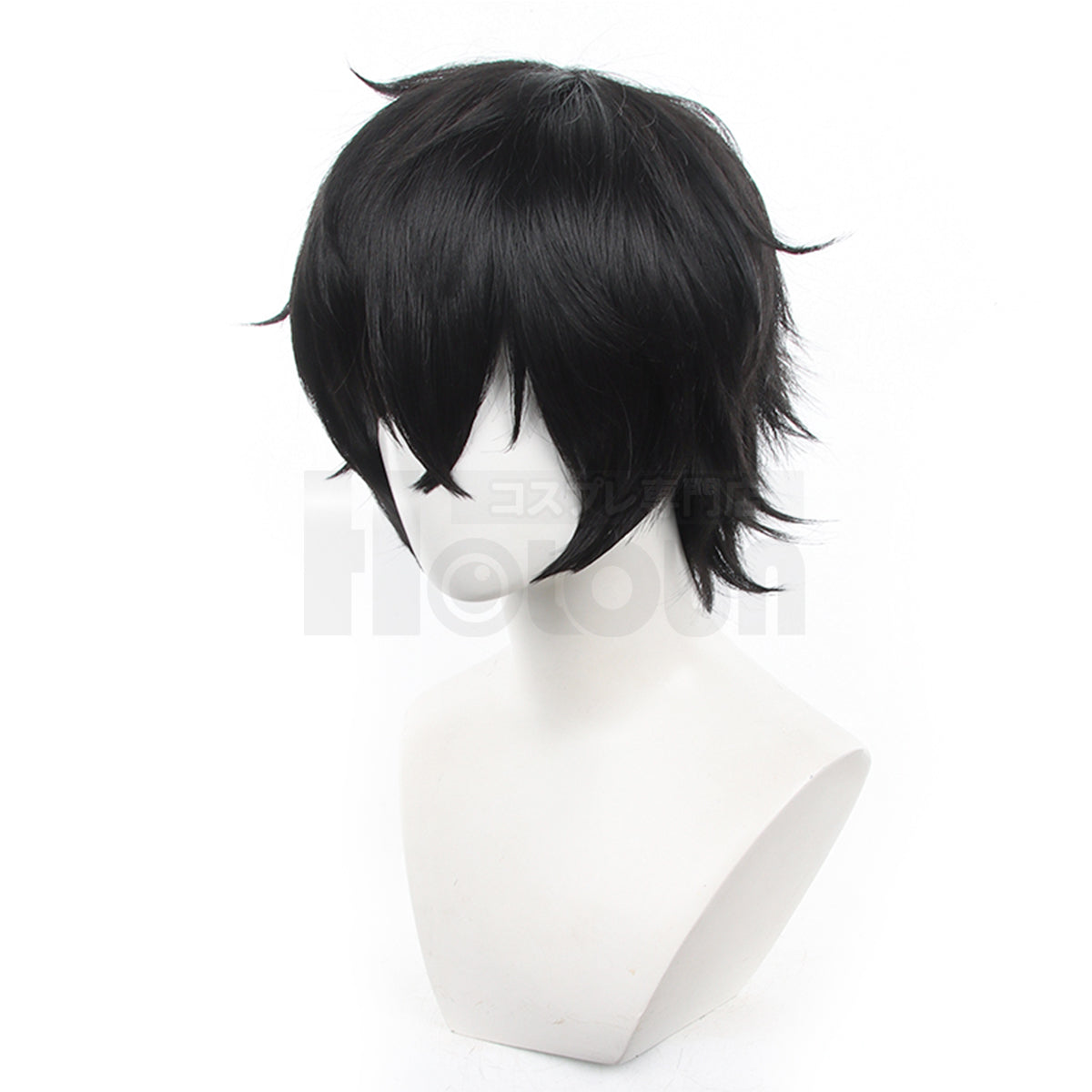 HOLOUN PS 5 Game Ren Amamiya Joker Cosplay Wig Rose Net Synthetic Fiber Adjustable Size Black Heat Resistant
