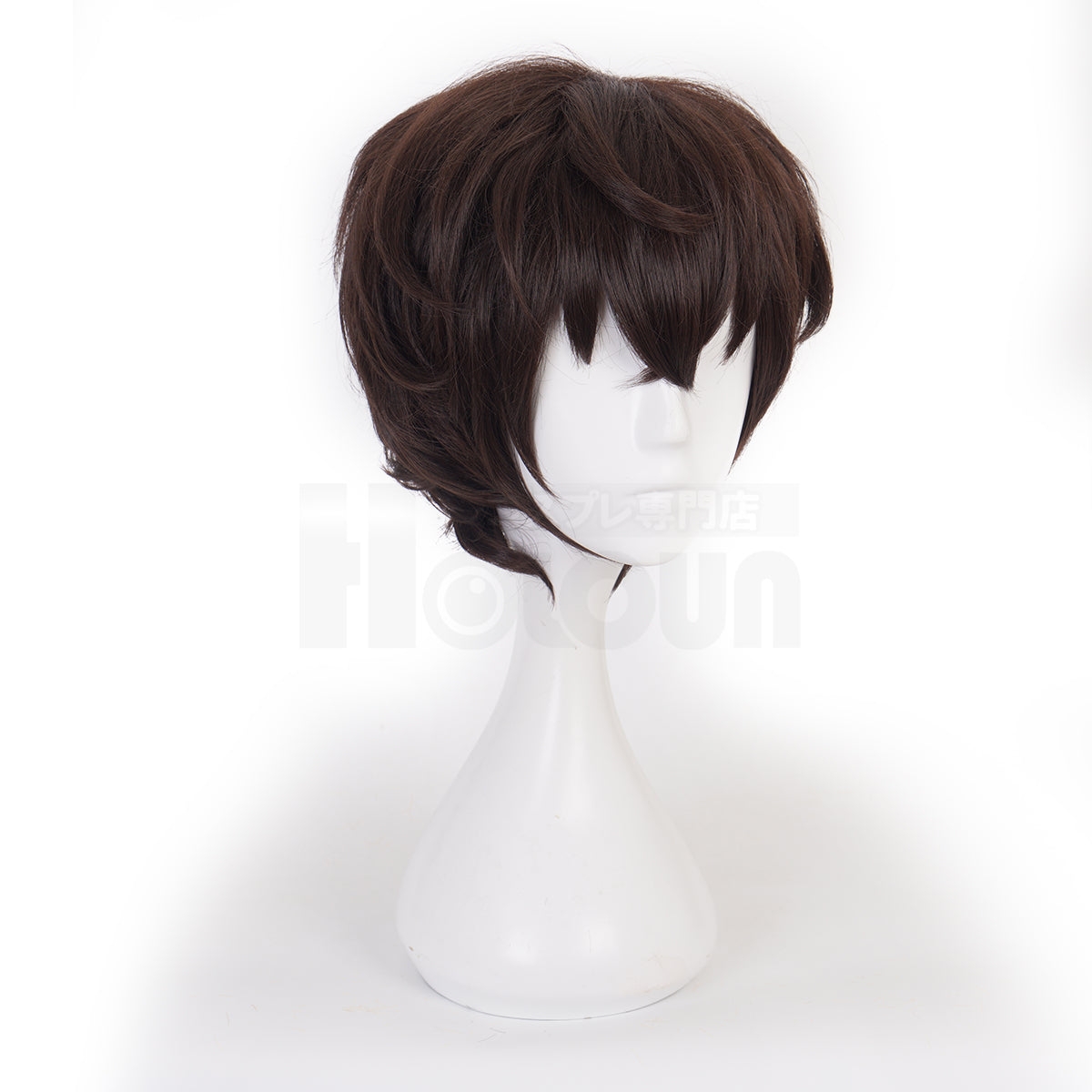 HOLOUN Bungo Anime Dazai Osamu Cosplay Wig Rose Net Synthetic Fiber Adjustable