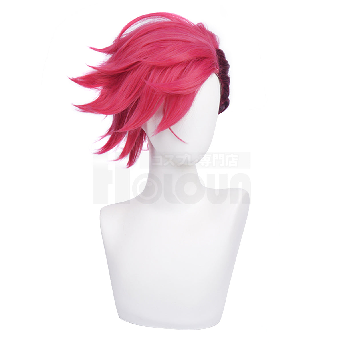 HOLOUN LOL Game Vi The Piltover Enforce Cosplay Costume Wig Faux Leather Jacket  Halloween Christmas Convention Pants Vest