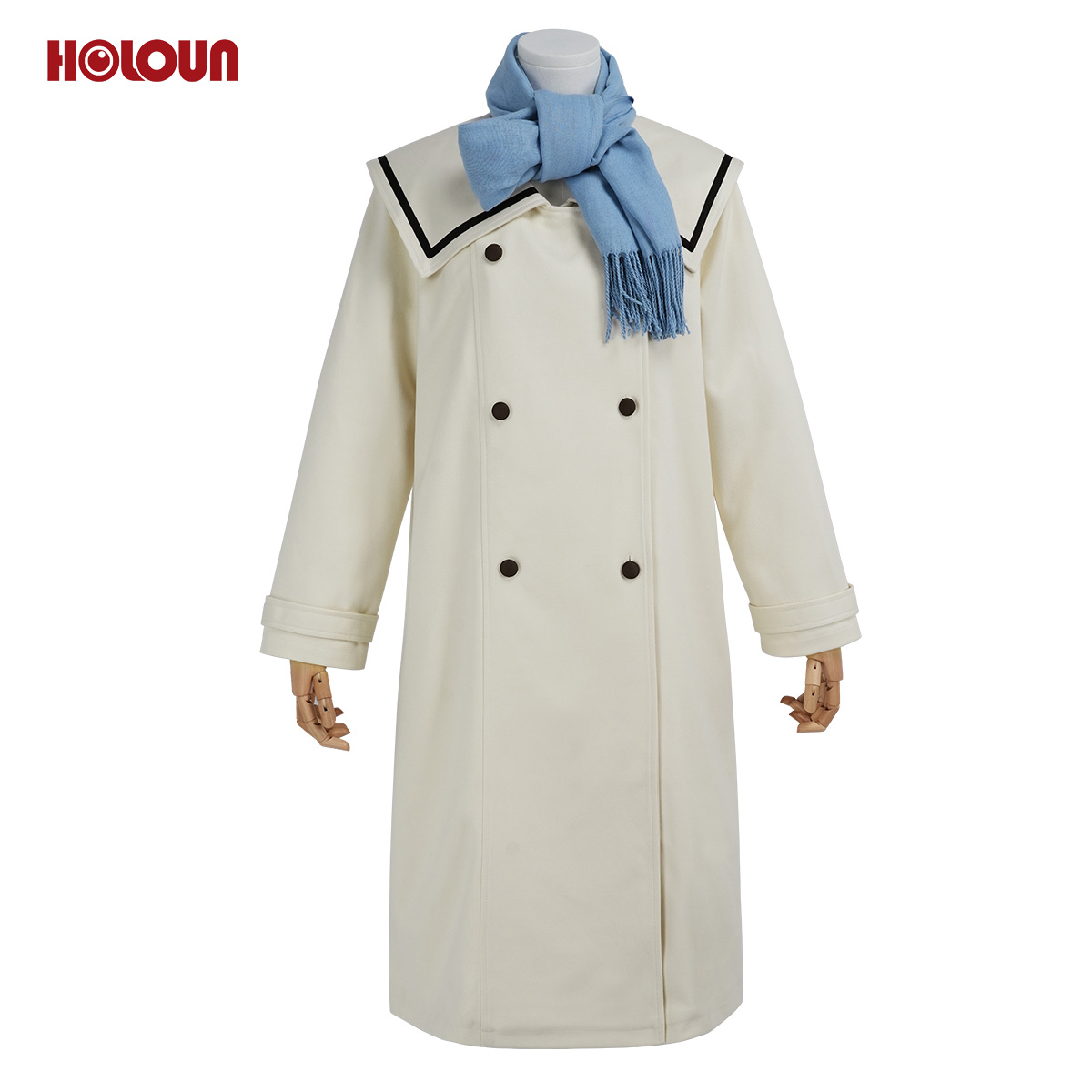 HOLOUN Frieren Beyond Journey's End Anime Frieren Cosplay Costume Winter Coat Wig Ponytail Halloween Christmas Convention