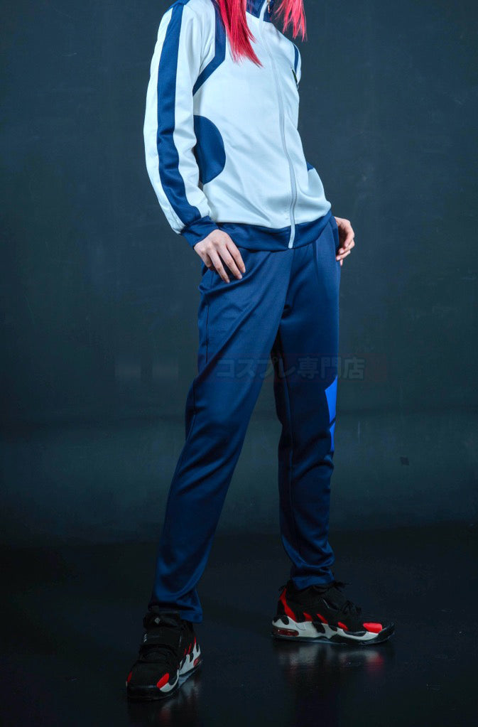 HOLOUN Anime Reo Nagi Bachira Isagi Chigir Cosplay Costume Full-Zip Pocket Sportswear Tracksuit Embroidery Hoodie