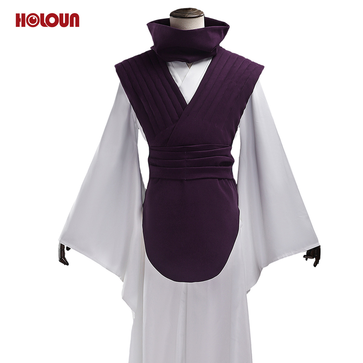 HOLOUN Jujutsu JJK Manga Anime Choso Cosplay Costume Purple Vest Neck Gaiter Belt White Elastic Pants Top Gift