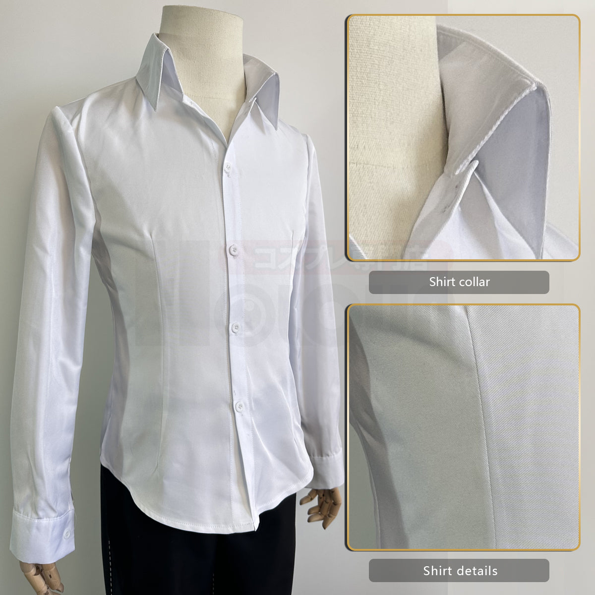 HOLOUN P4 Game Yu Narukami Cosplay Costume Wig School Uniform Embroidery Plaid Collar Suit Pants White Shirt Daily Wear Halloween