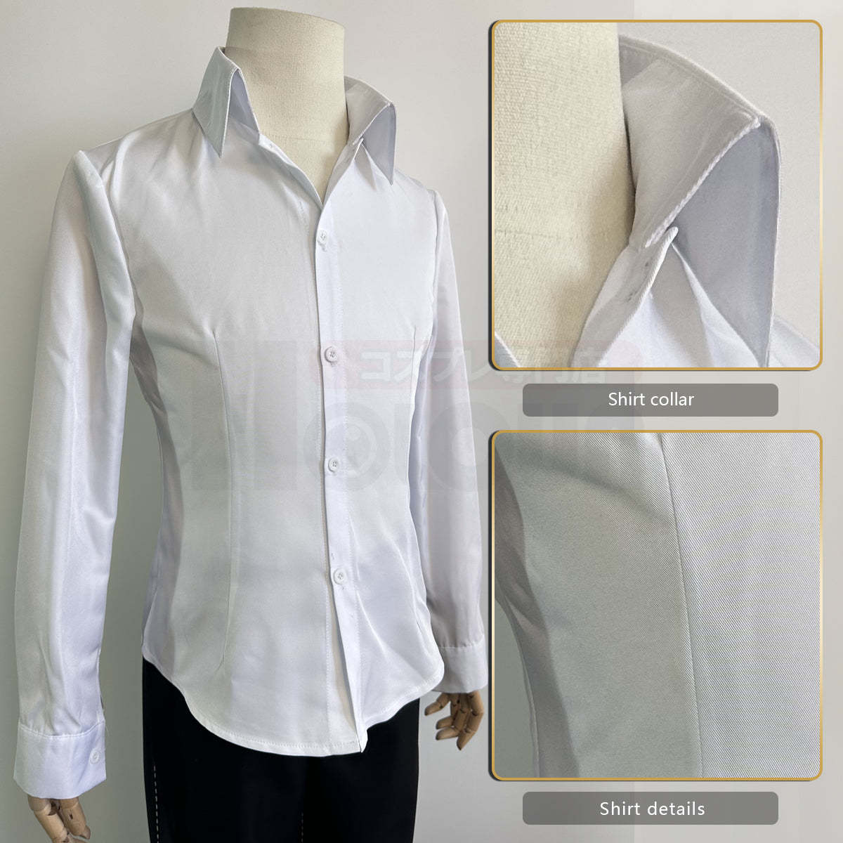 HOLOUN P4 Game Yu Narukami Cosplay Costume Wig School Uniform Embroidery Plaid Collar Suit Pants White Shirt Daily Wear Halloween