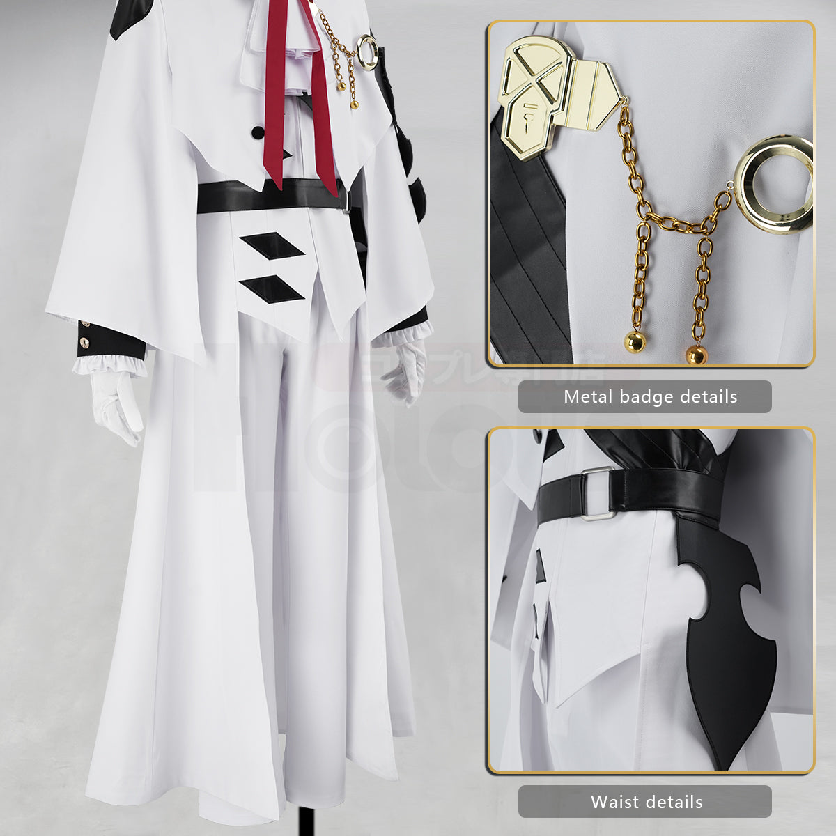 HOLOUN Seraph Of The End Anime Ferid Bathory Cosplay Costume Faux Leather Coat Pants Gloves Convention Halloween Christmas