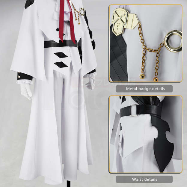 HOLOUN Seraph Of The End Anime Ferid Bathory Cosplay Costume Faux Leather Coat Pants Gloves Convention Halloween Christmas