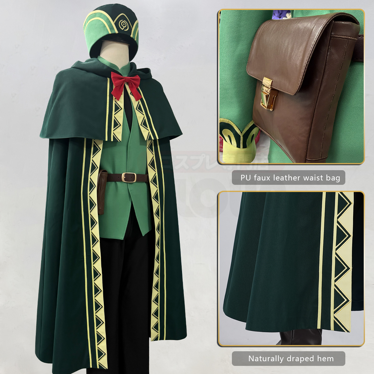 Pre-sale HOLOUN Otto Suwen Cosplay Costume Zero Anime Embroidery Coat Convention Halloween Christmas Party Cloak Pants Top