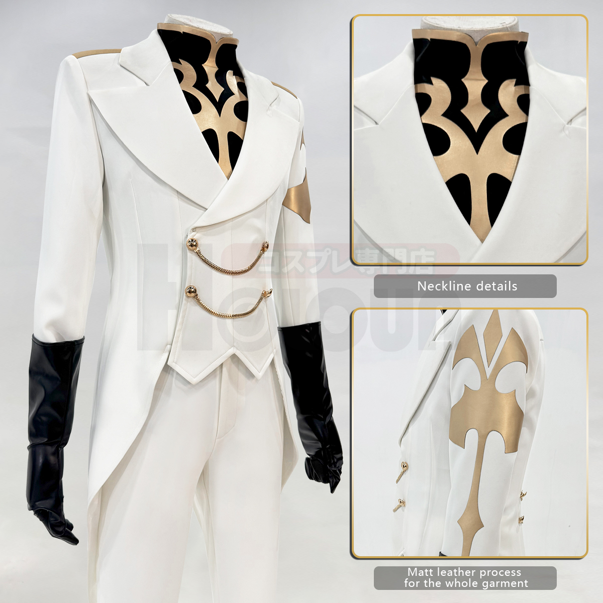 Pre-sale Anime Kururugi Suzaku Knight of Seven Cosplay Costume Cloak Suit Pants Convention