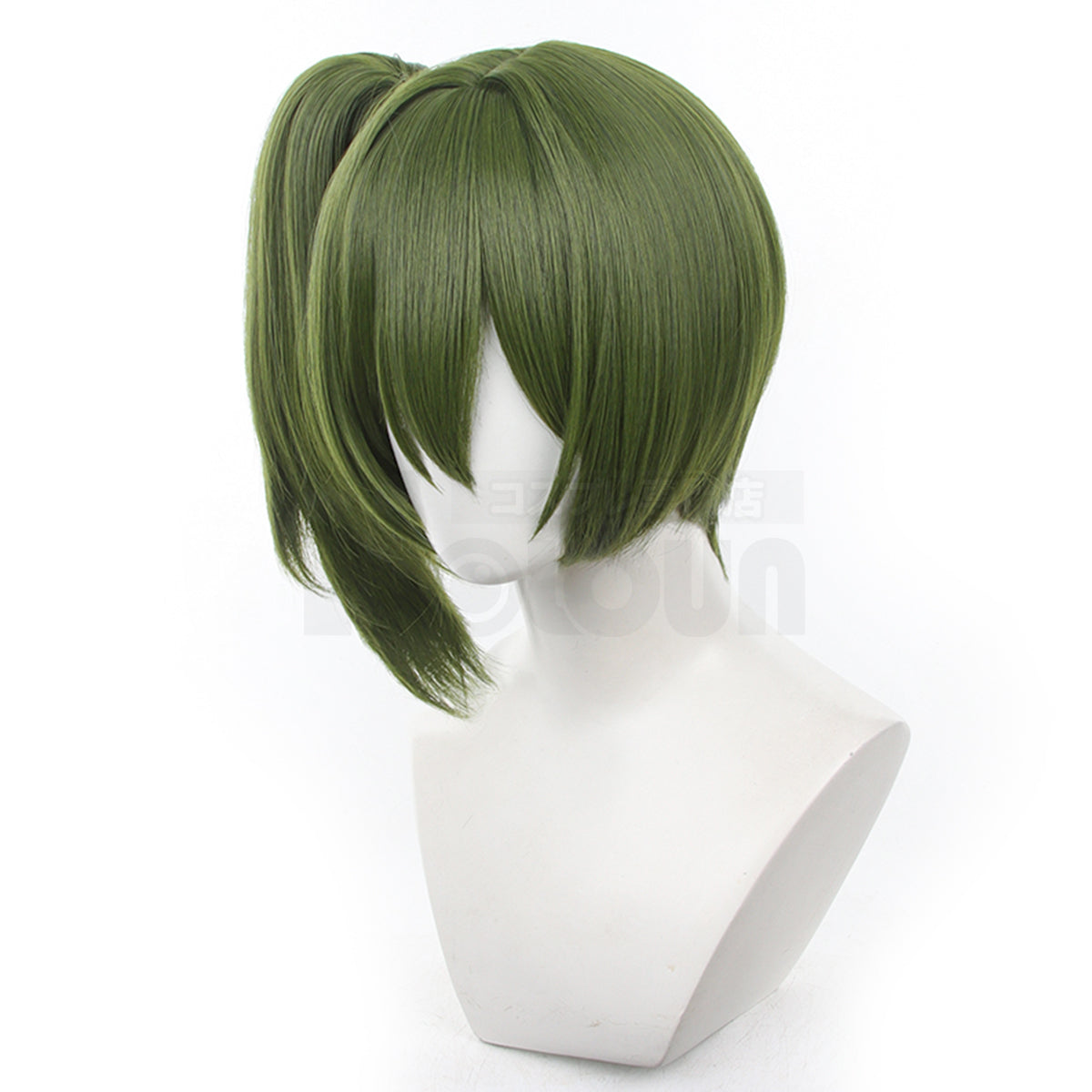 HOLOUN Frieren Beyond Journey's End Anime Ubel Laufen Cosplay Wig Removable Ponytail Rose Net Synthetic Fiber Adjustable Size