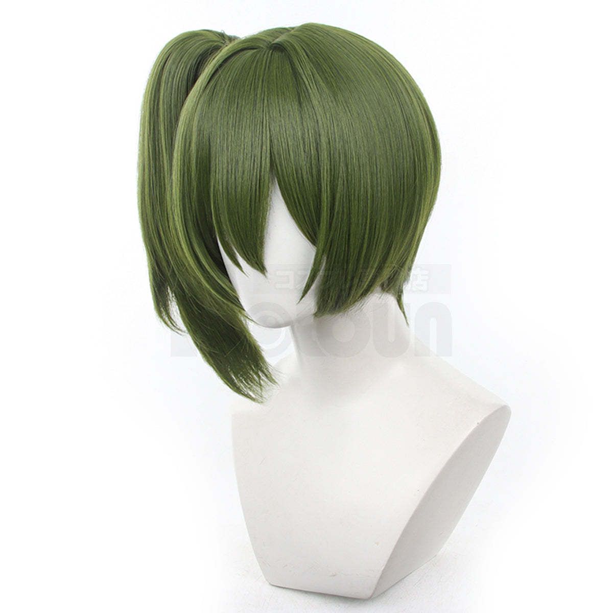 HOLOUN Frieren Beyond Journey's End Anime Ubel Laufen Cosplay Wig Removable Ponytail Rose Net Synthetic Fiber Adjustable Size