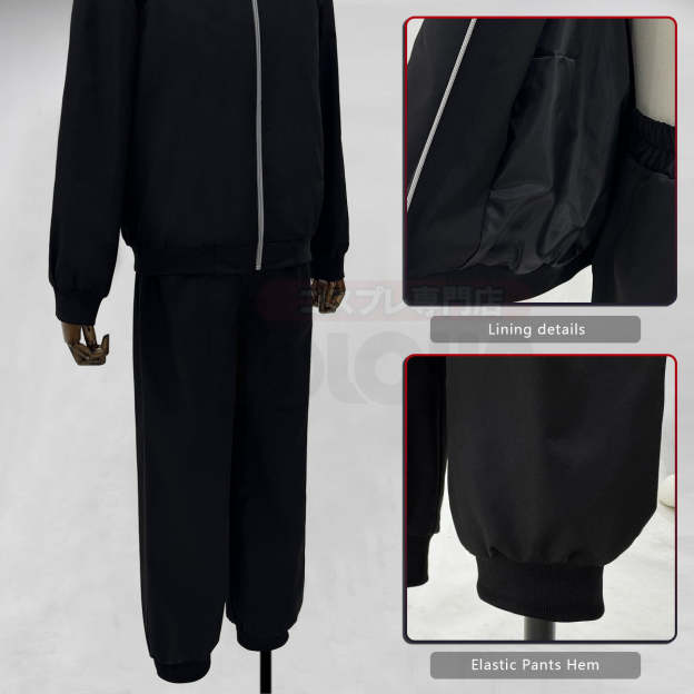 HOLOUN Jujutsu JJK Anime Itadori Yuji Cosplay Costume Wig Latest Hoodie Pants Halloween Christmas Convention Rose Net Synthetic