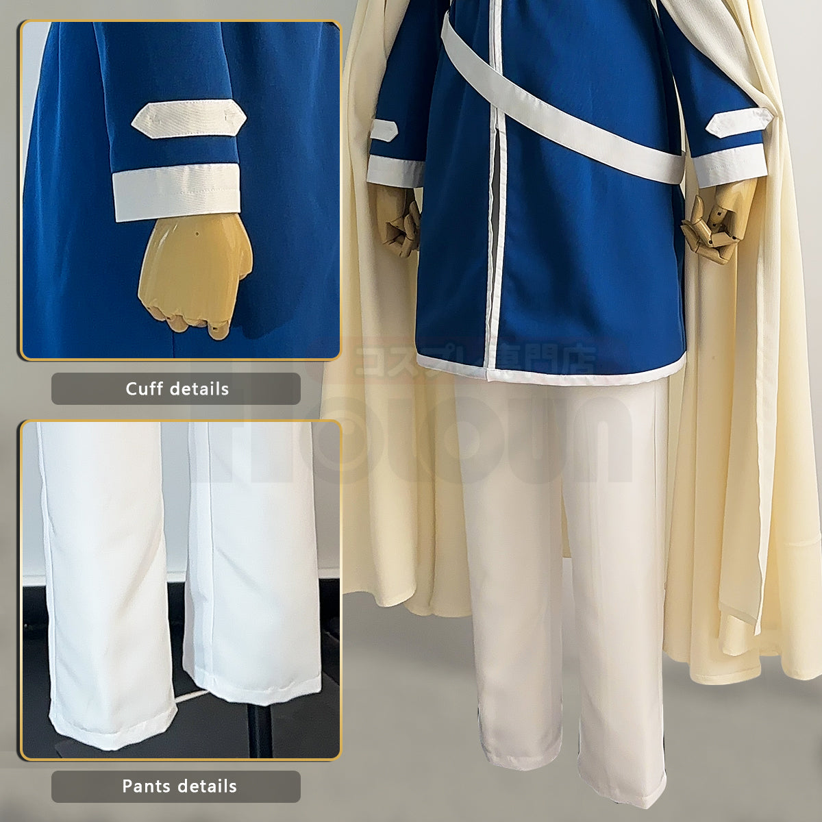 HOLOUN Frieren Beyond Journey's End Anime Himmel Cosplay Costume Wig Shawl Cloak Coat Pants Rose Net Synthetic Halloween Christmas
