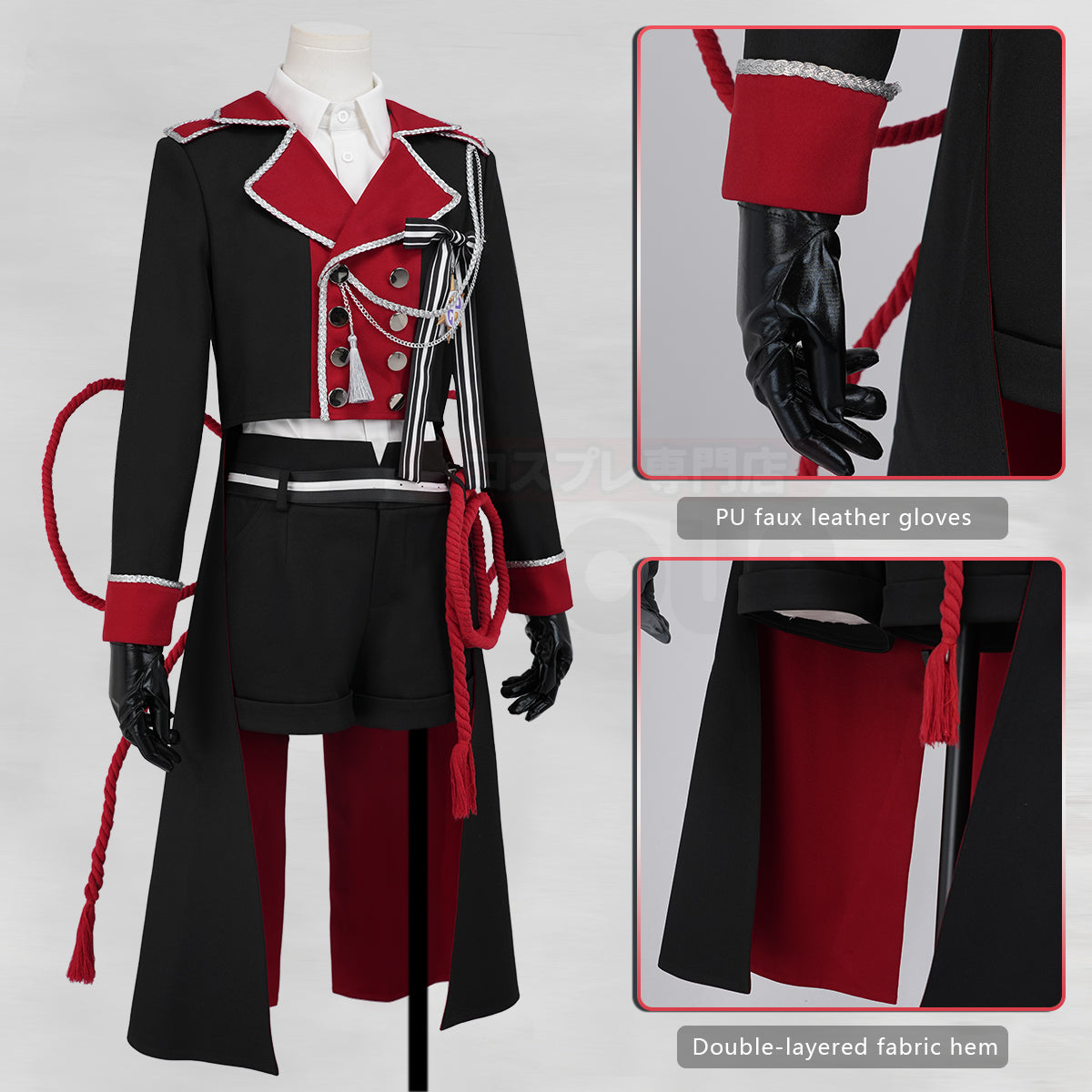 Pre-sale HOLOUN Toilet-Bound Hanako-kun Anime Hanako-kun Yugi Amane Cosplay Costume Coat Shirt Shorts Belt Stickers Hat Chest Decorations