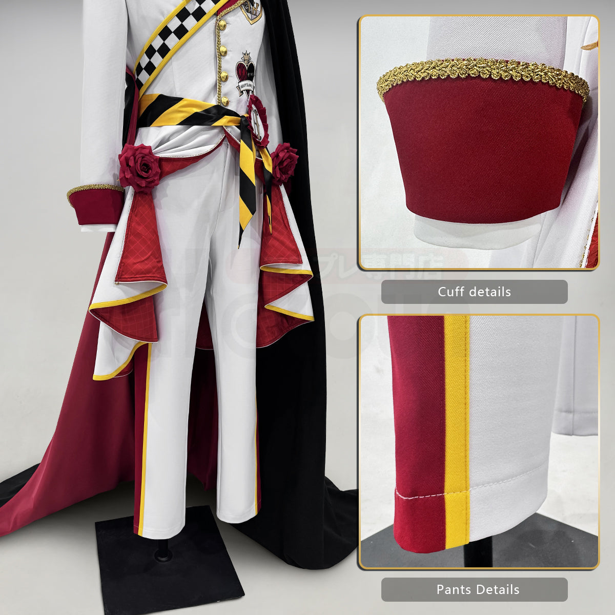 HOLOUN Twisted Game ‌Heartslabyul Riddle Cosplay Costume Convention Halloween Christmas Cloak Coat Shirt Pants