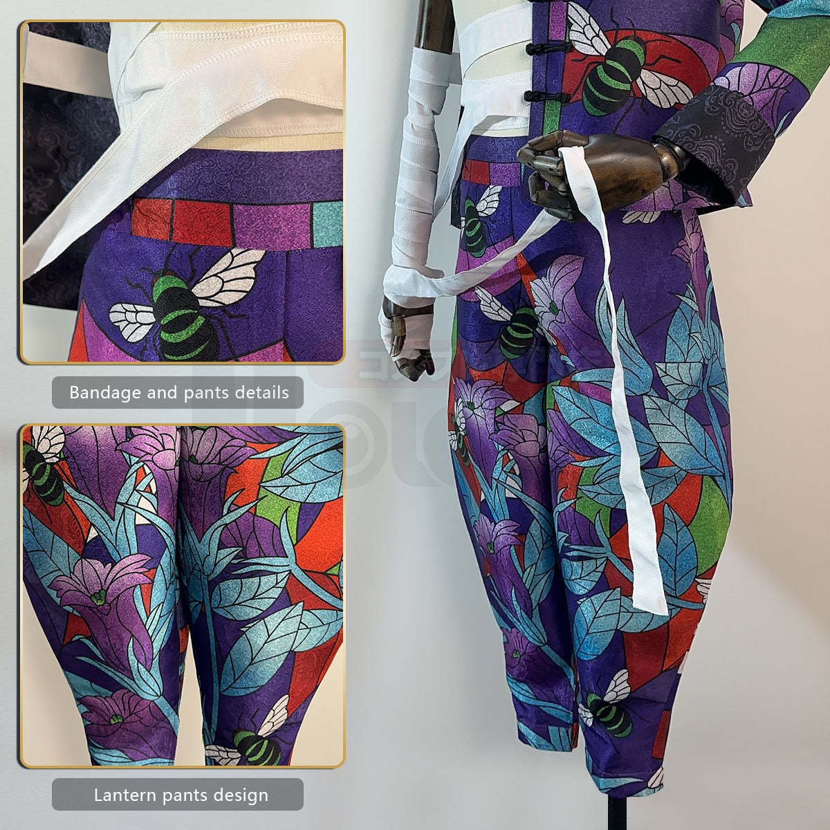 HOLOUN Tokyo Anime Rindo Haitani Cosplay Costume Wig Rose Net Jacket Pants Bandage New Experience Exhibition Cover Halloween