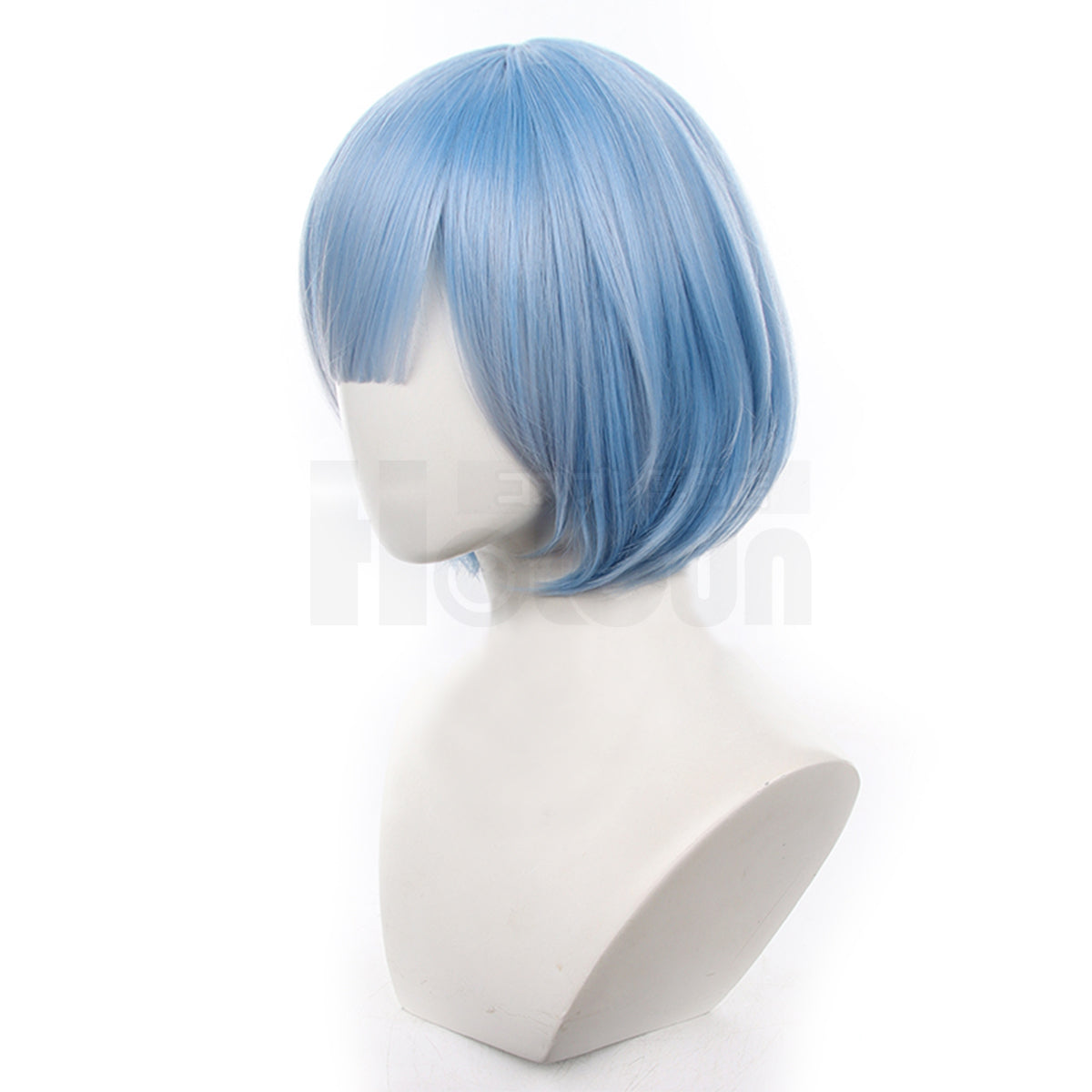HOLOU Anime Rem Cosplay Wig Rose Net Synthetic Fiber Adjustable Size Heat Resistant