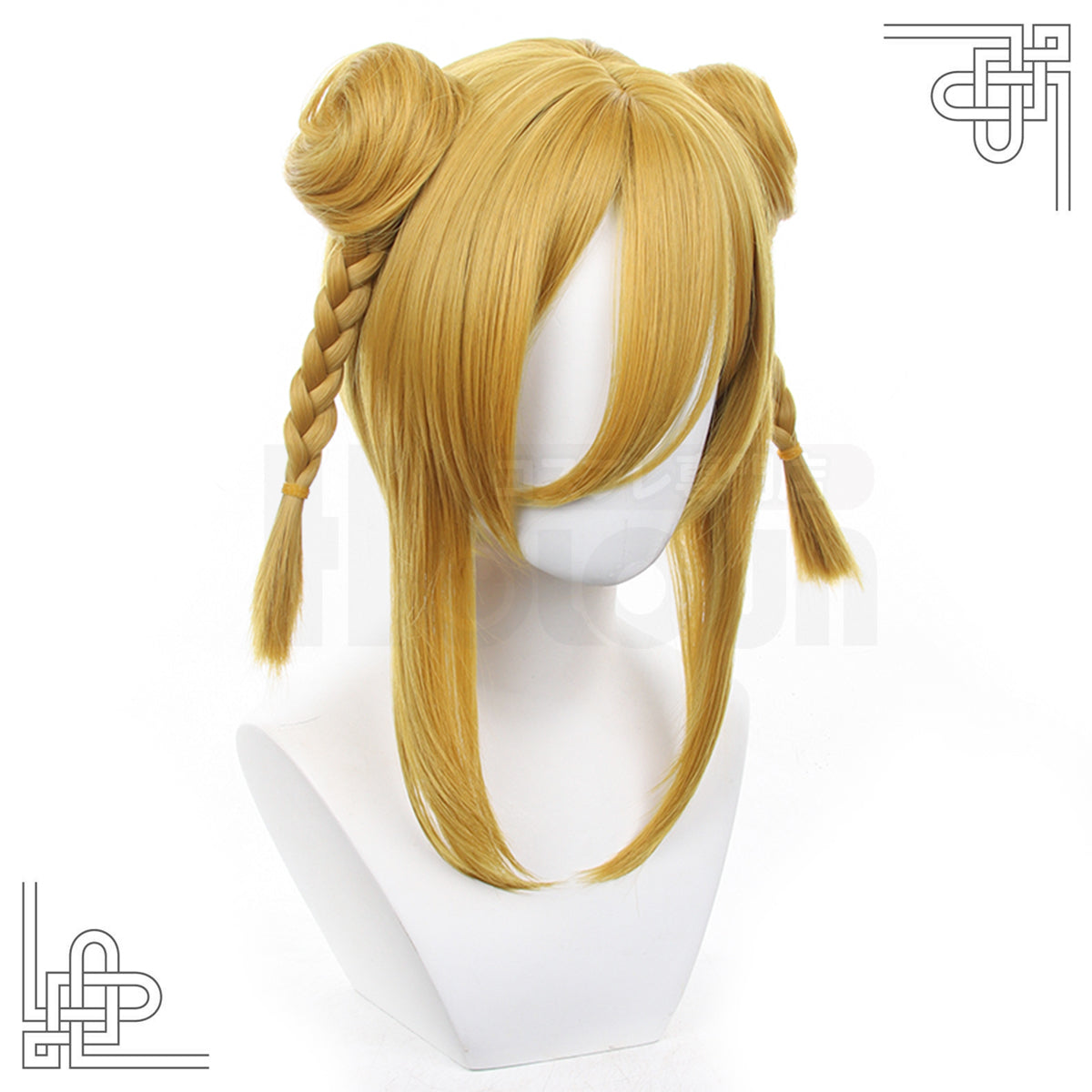 HOLOUN Manga Anime Chigiri Cosplay Wig Rose Net Synthetic Fiber Brown