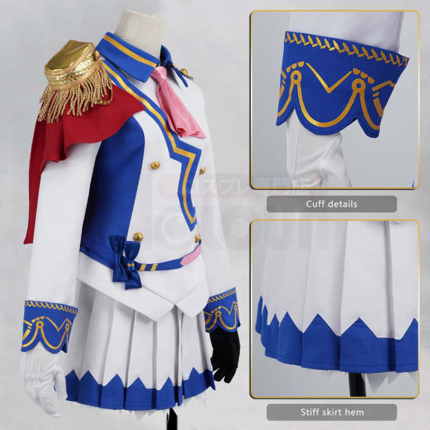 HOLOUN Derby Game Tokai Teio Cosplay Costume Halloween Convention Christmas Red Shawl JK Skirt Gloves Gift