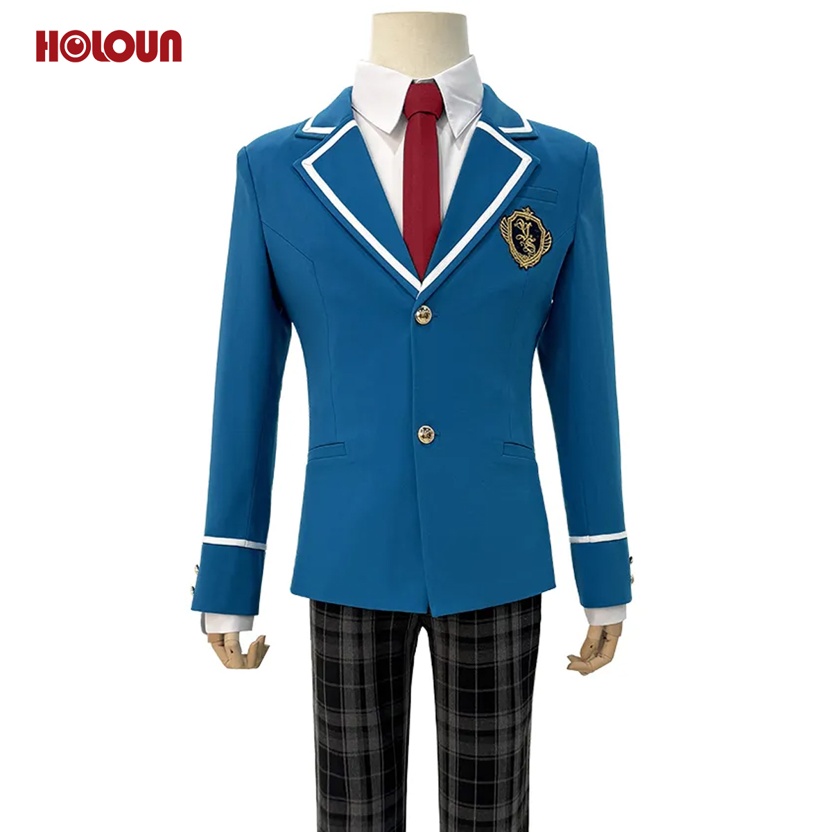 HOLOUN Ensemble Stars Game ShiratoriAira Hidaka Hokuto Sakuma Rei CosplayCostume Embroidery Suit Pants Shirt Tie Daily Wearing