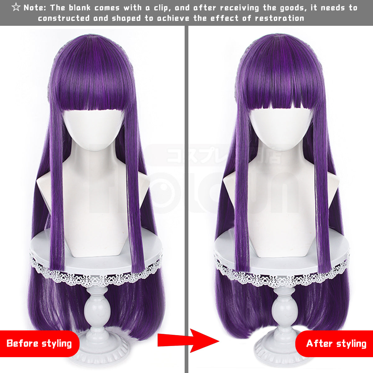 HOLOUN Frieren Beyond Journey's End Anime Fern Cosplay Costume Wig Winter Cape Dress Braid Scarf Halloween Christmas Convention