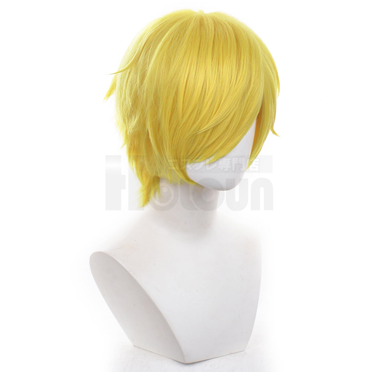 HOLOUN ONE Anime Sanji Cosplay Costume Wig Black Double-Breasted Suit Pants Blue Shirt Daily Wear Cos Convention