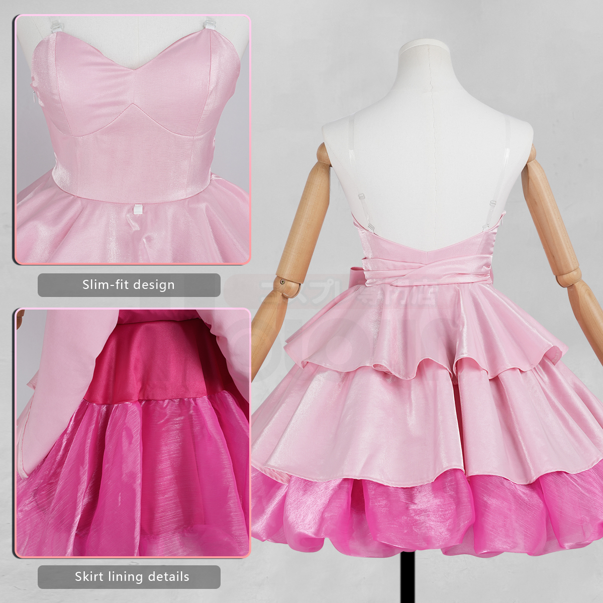 Pre-sale HOLOUN Mizi Anime ALNST Cosplay Costume Halloween Christmas Party Convention Idol Pink Dress