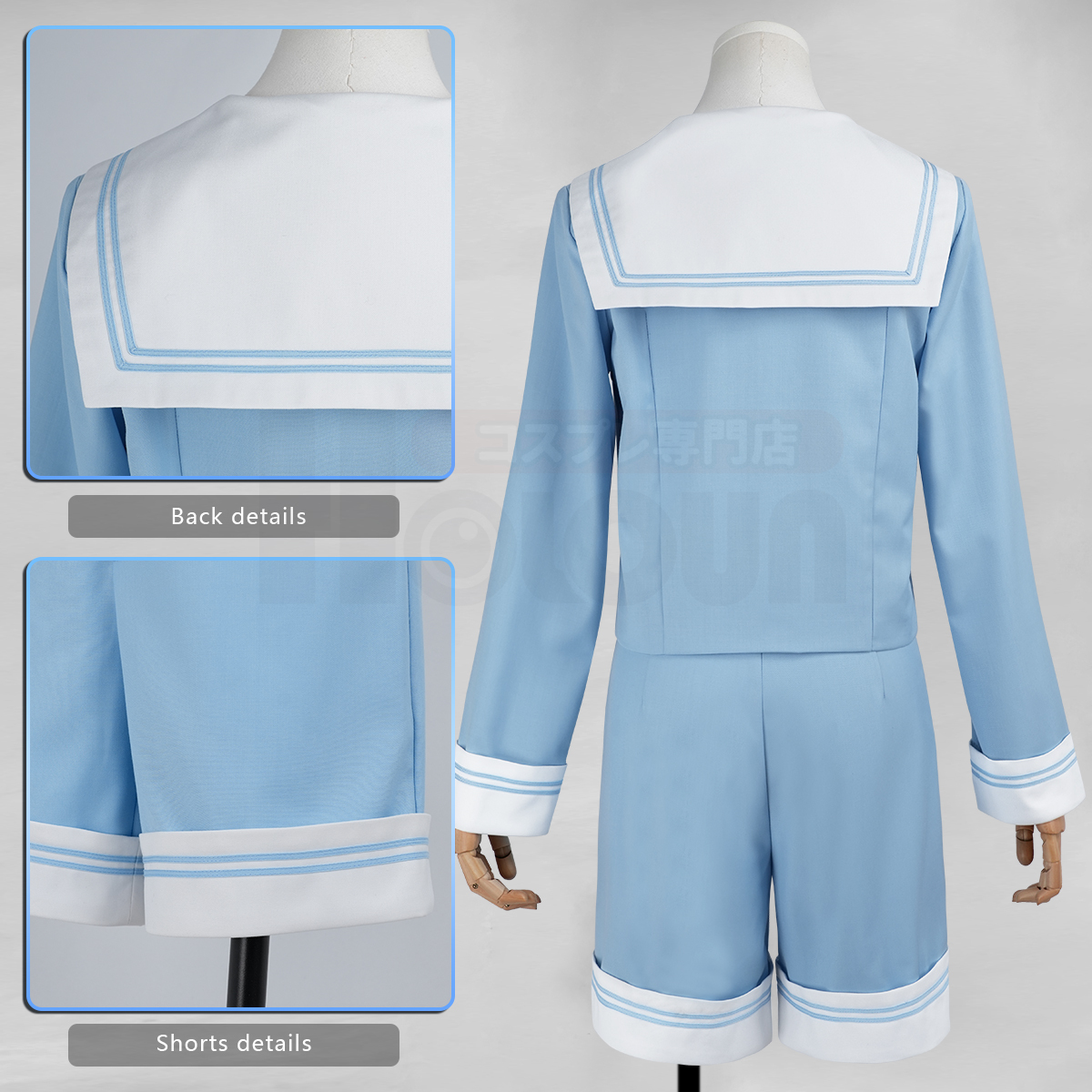 Pre-sale HOLOUN Ciel Phantomhive Anime Cosplay Costume Convention Halloween Christmas Sailor Outfit Top Shorts Hat Badge