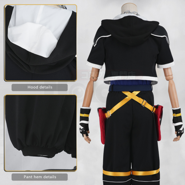 Pre-sale HOLOUN Sora Cosplay Costume Game KH2 Convention Halloween Christmas Coat Pants Vest Belt Gloves Necklace