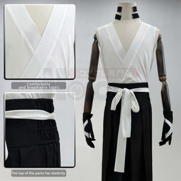 Pre-sale HOLOUN Blea Anime Kurosaki Ichigo Cosplay Costume Haori Vest Pants Black White Cos Convention Unisex Halloween Christmas