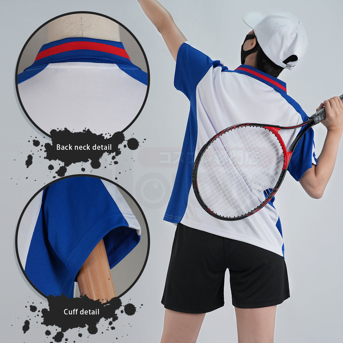 HOLOUN Tennis Anime Ryoma Echizen Tezuka Cosplay Costume Embroidery Jerseys Seigaku Tennis Club Tracksuit Hat