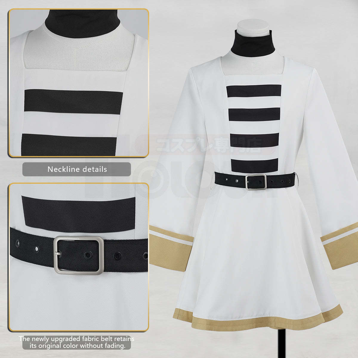 HOLOUN Frieren Beyond Journey's End Anime Frieren Cosplay Costume Shawl Cloak Dress Wig Grey Ponytail Rose Net Halloween Christmas