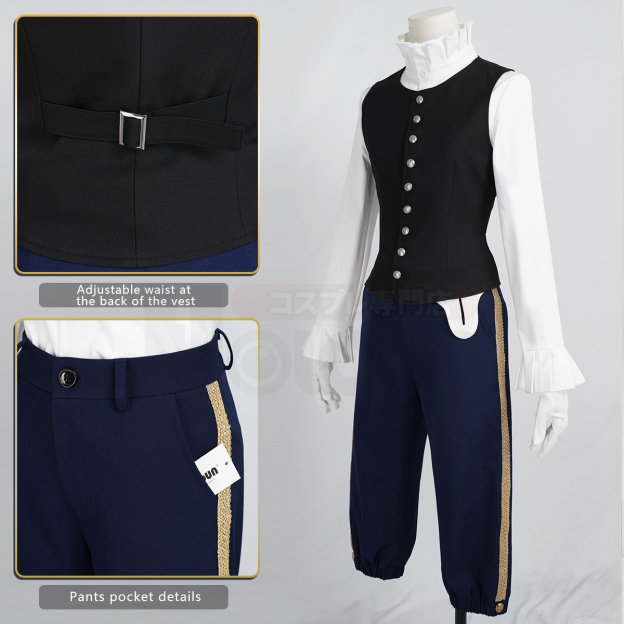 Pre-sale HOLOUN Ciel Phantomhive Anime Investiture Ceremony Cosplay Costume Convention Halloween Christmas Embroidery Cloak Coat
