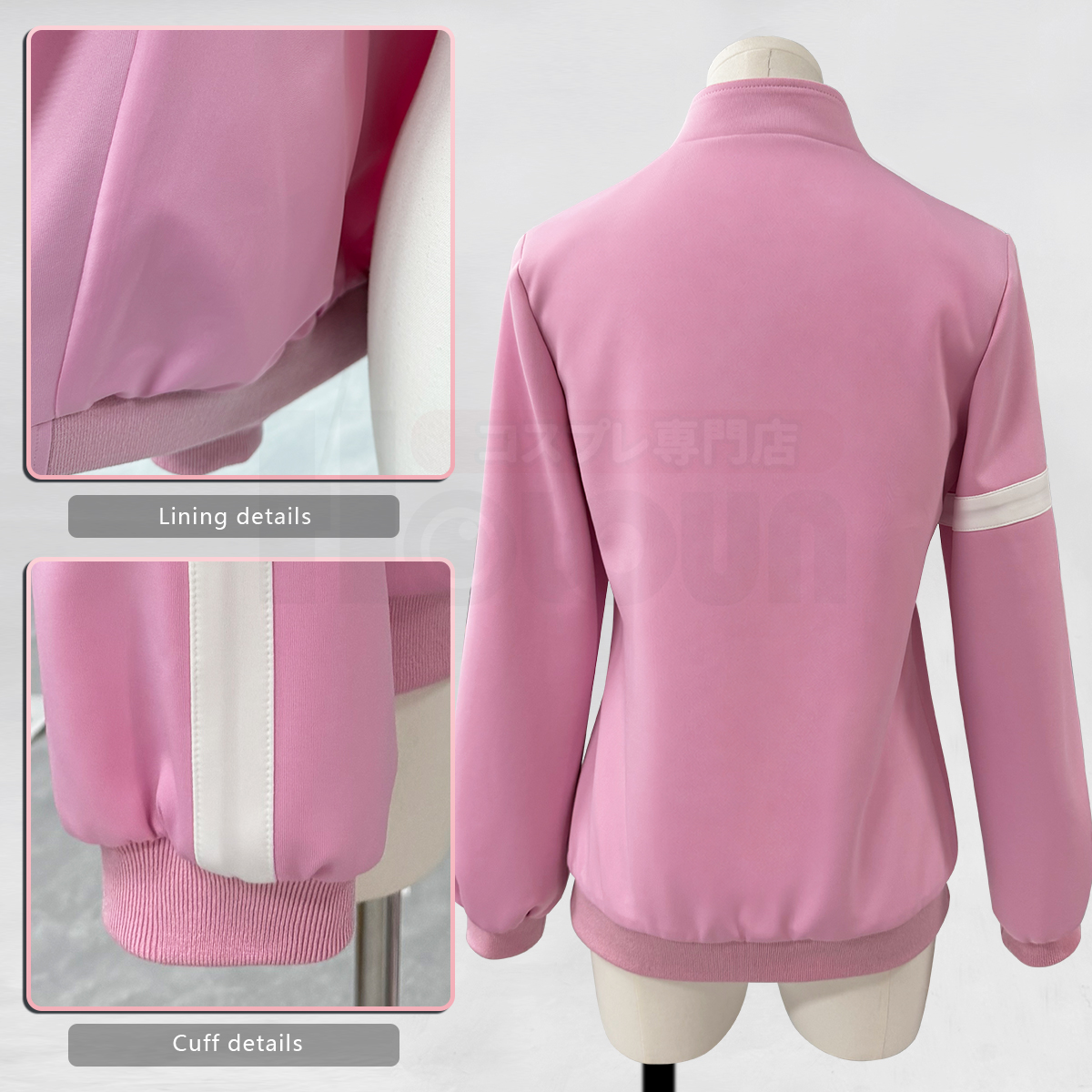Pre-sale HOLOUN Yuitsuka Inori Anime Cosplay Costume Pink Embroidered Tracksuit Convention Halloween Christmas Daily Wear