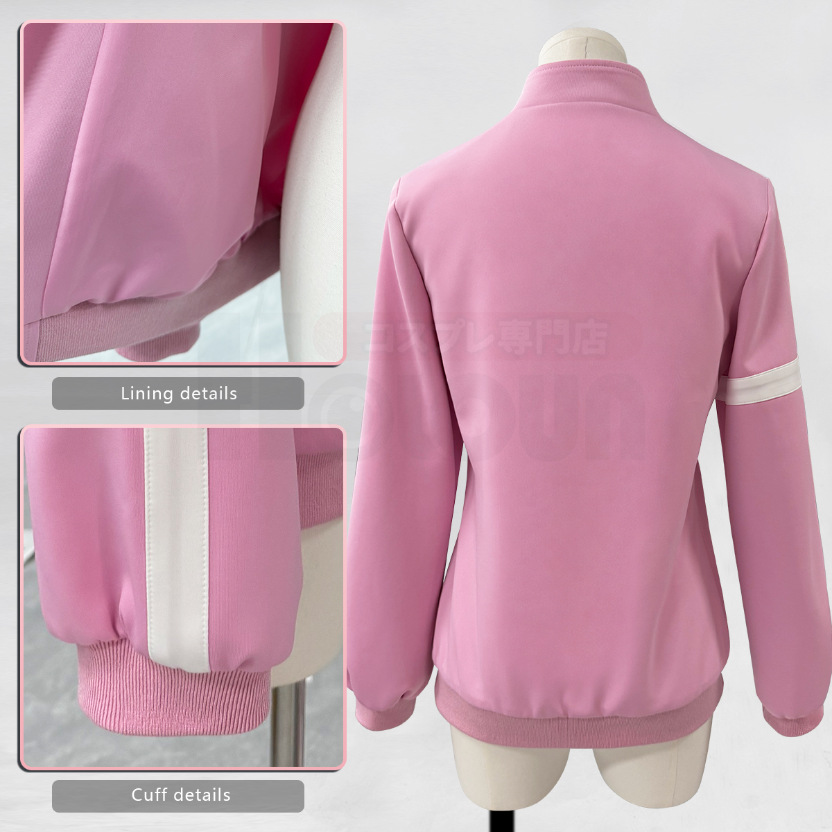 Pre-sale HOLOUN Yuitsuka Inori Anime Cosplay Costume Pink Embroidered Tracksuit Convention Halloween Christmas Daily Wear