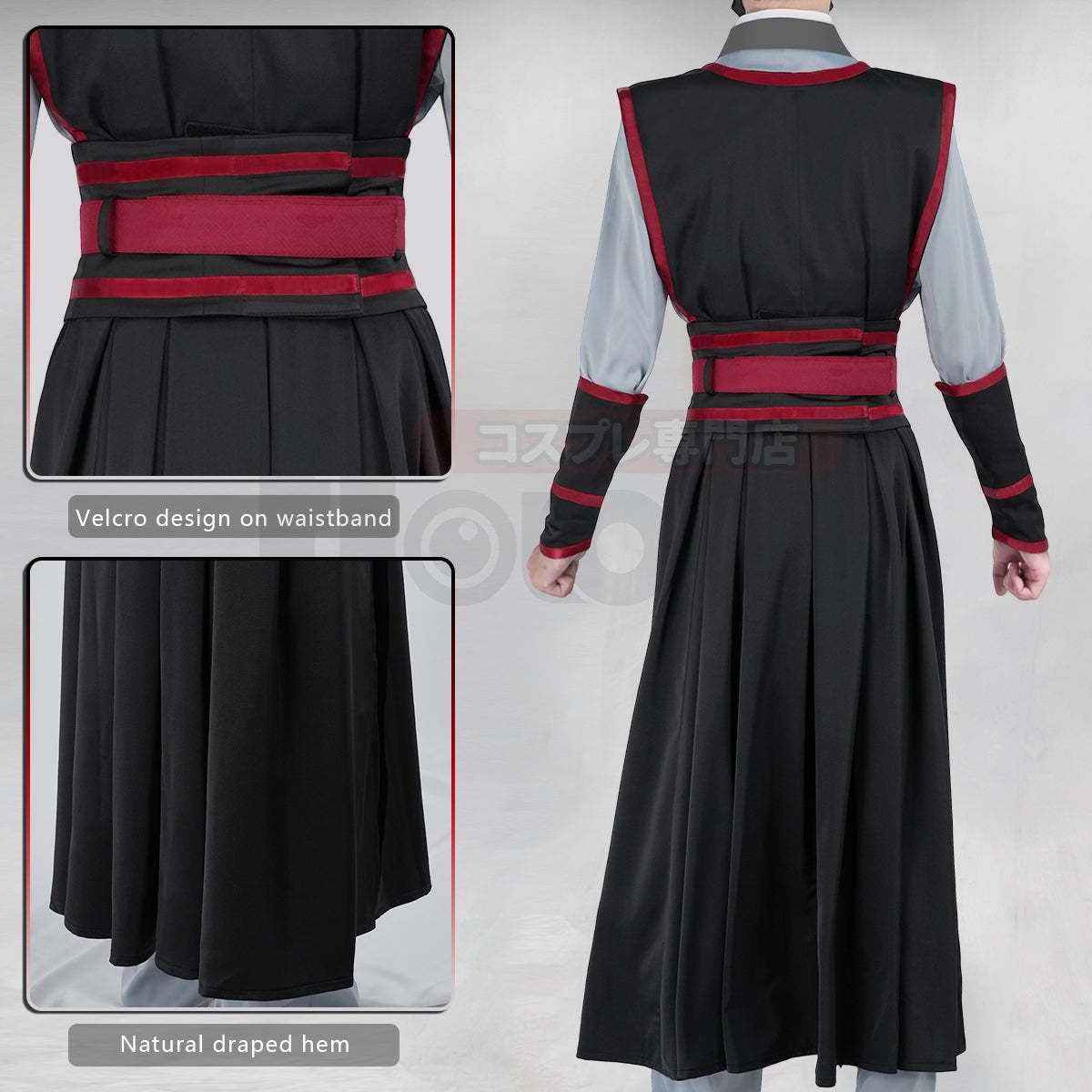 HOLOUN Mo Dao Zu Shi Anime Wei Wuxian Cosplay Costume Grandmaster of Demonic Cultivation Halloween Christmas Convention